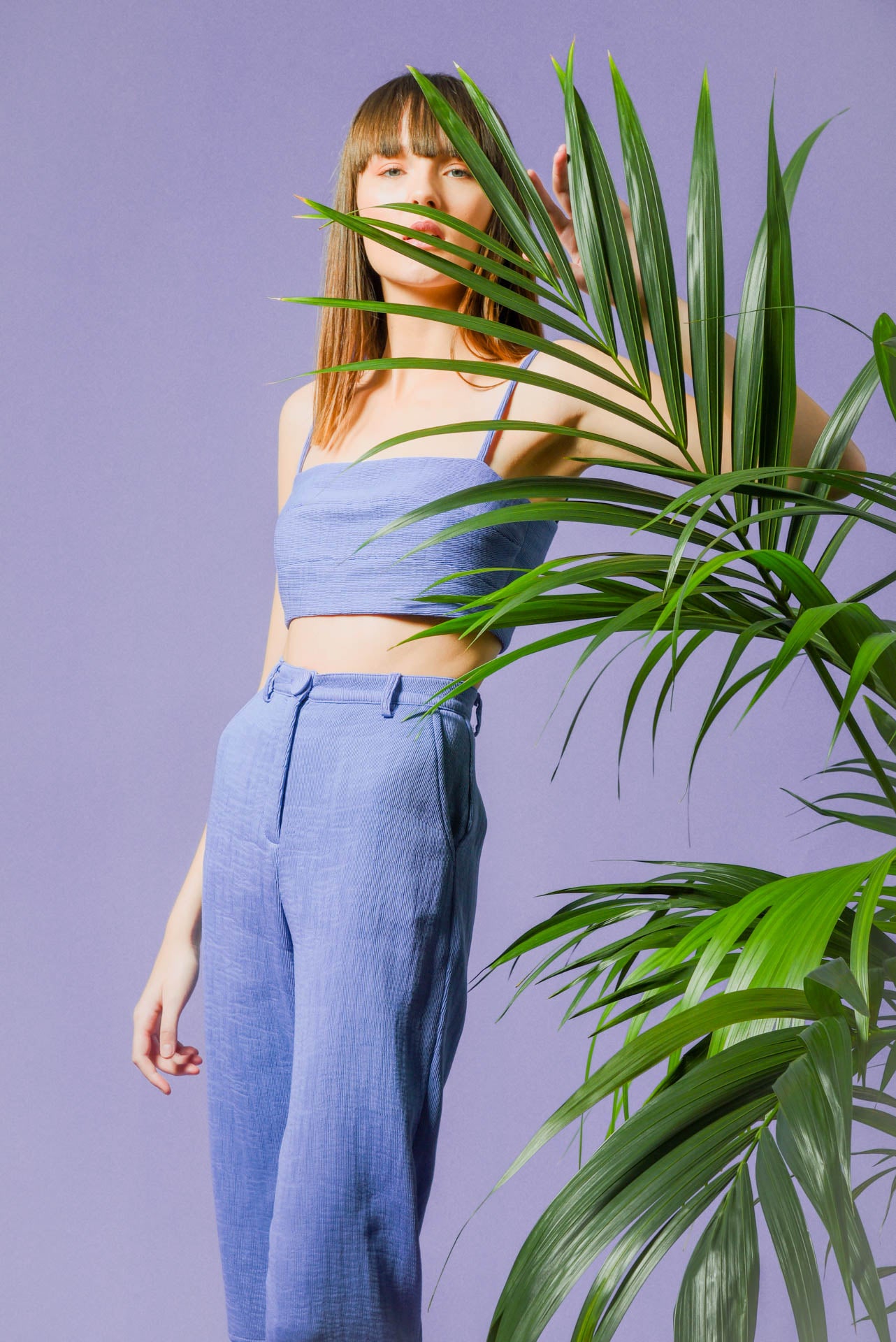 High Waisted Linen Pants GINGER, Tapered Linen Pants, Linen Pants