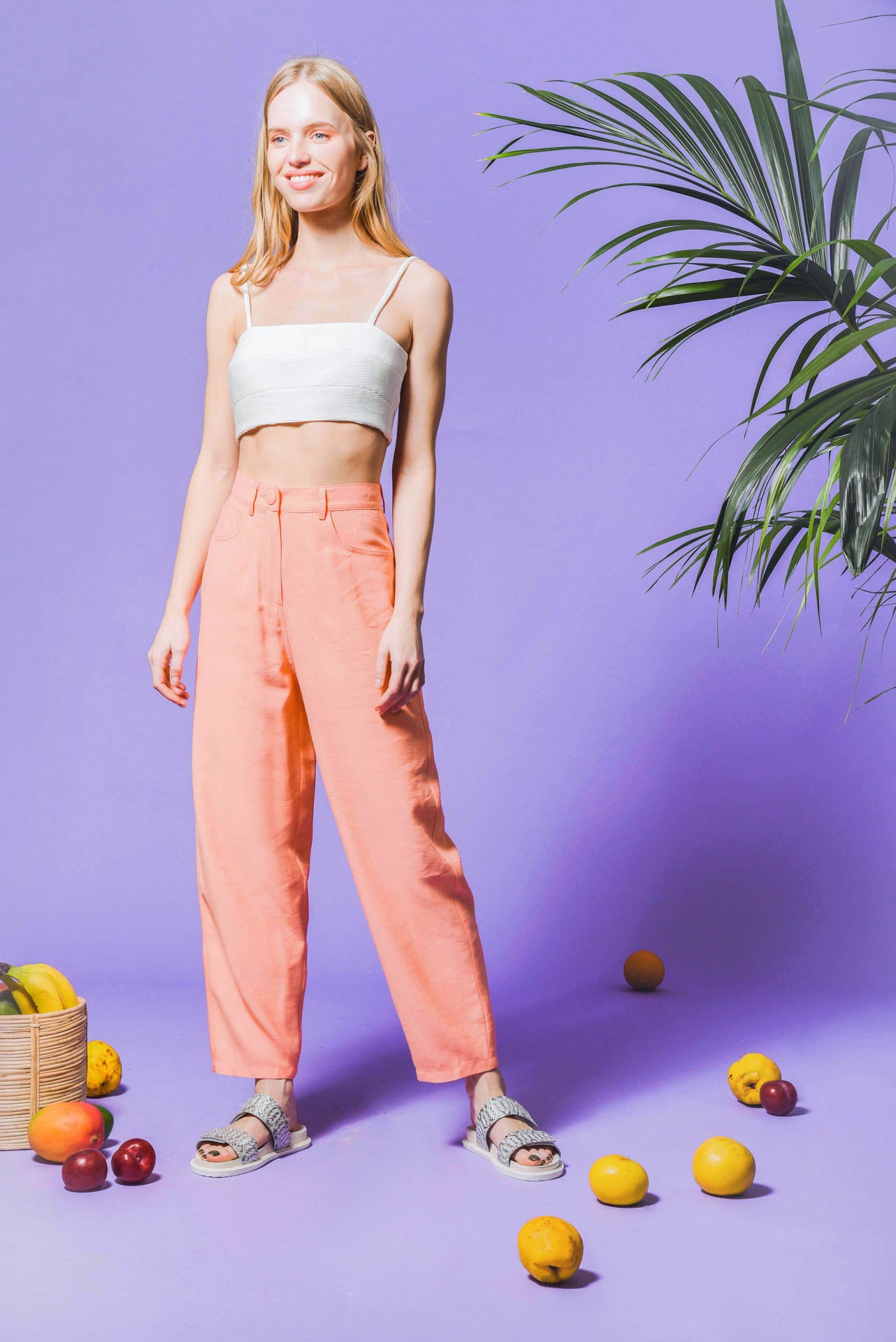 Lykiskos Pants Peach – Popella