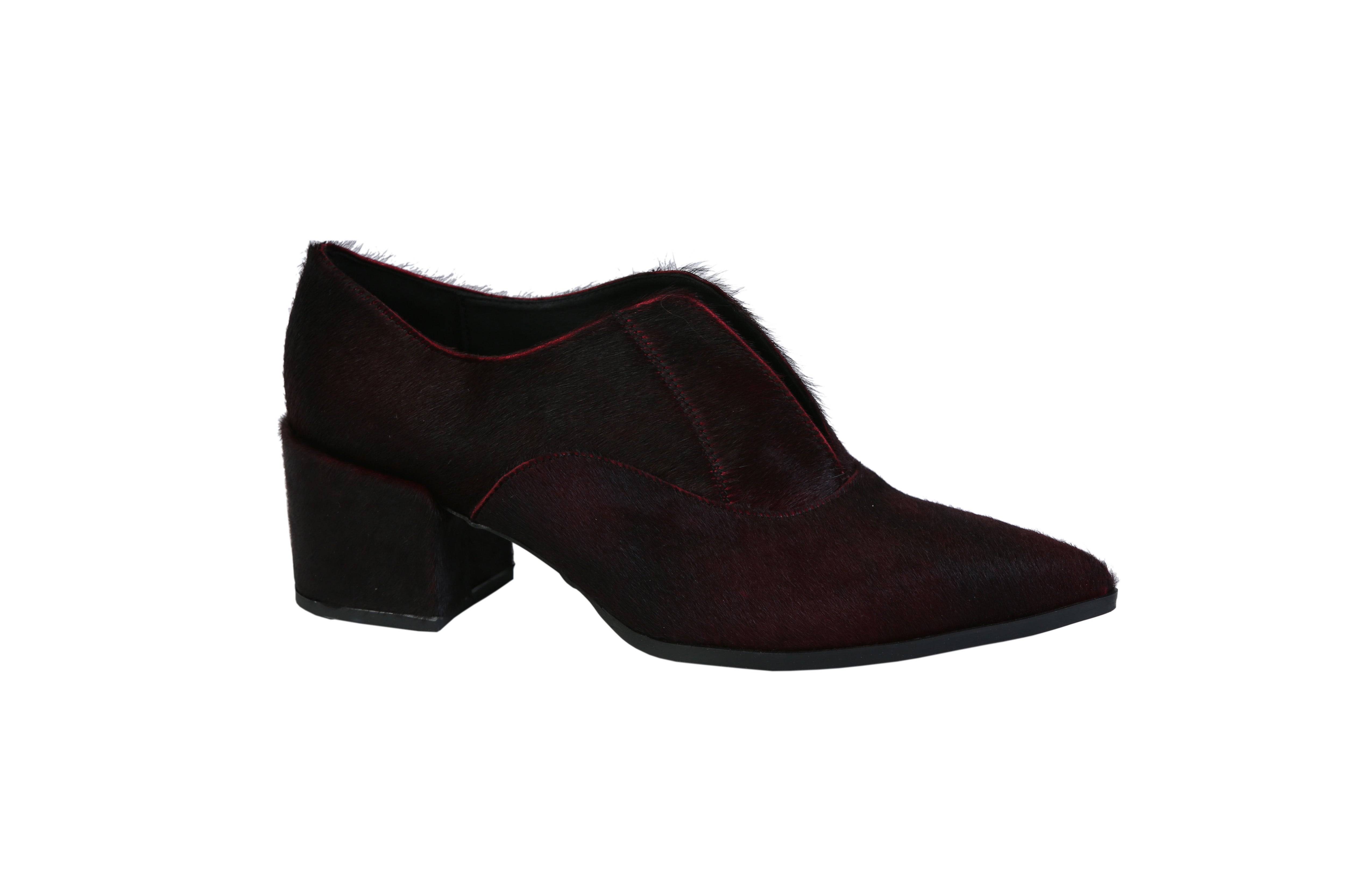 Burgundy booties – Popella