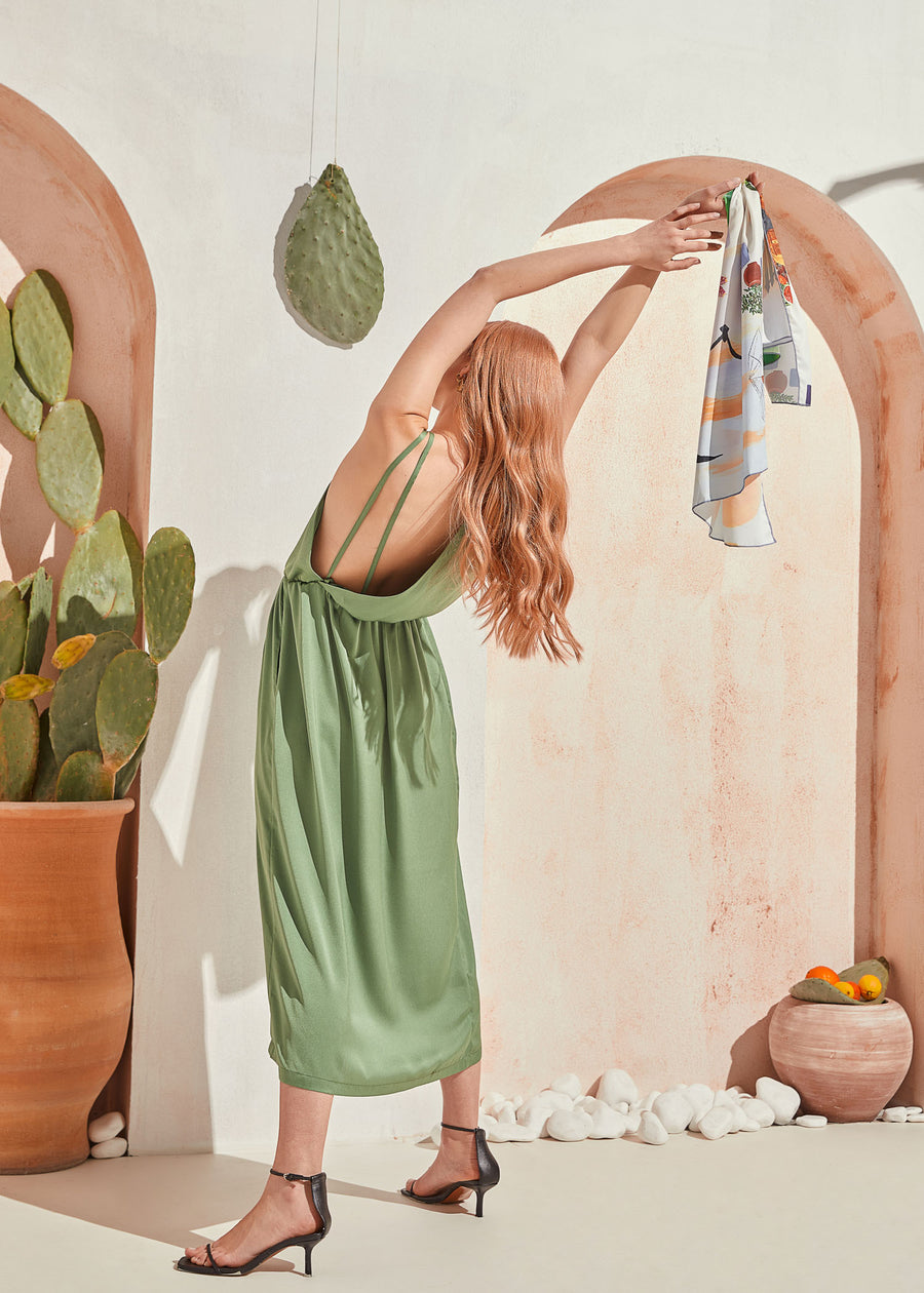 Liberty Green Dress S/M Liberty Green Dress S/M